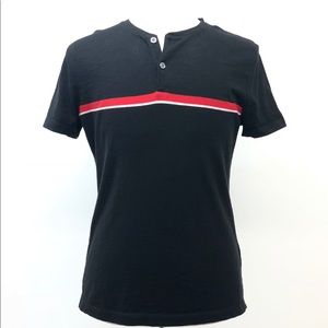 🔴Banana Republic men’s Button Shirt Black Red